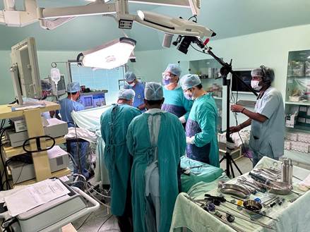 Live demonstration of Ayurveda surgical procedures held as part of Saushrutam 2024