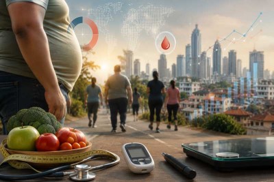India's Growing Health Challenge: Obesity and High Blood Sugar Levels Rise Sharply Among Adults