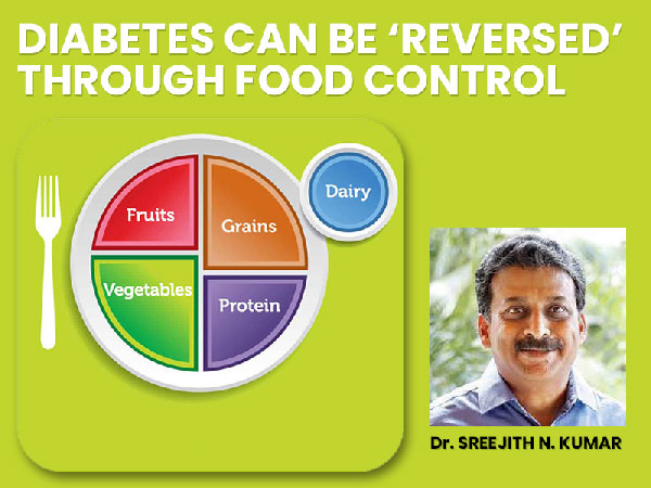 DIABETES CAN BE ‘REVERSED’ THROUGH FOOD CONTROL